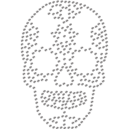 Sugar Skull Rhinestone Iron-on Transfer for Mask